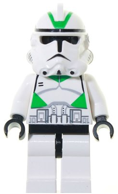 LEGO Minifigure -- Clone Trooper Ep. 3, Green Markings-Star Wars / Star Wars Episode 3 -- SW0129 -- Creative Brick Builders